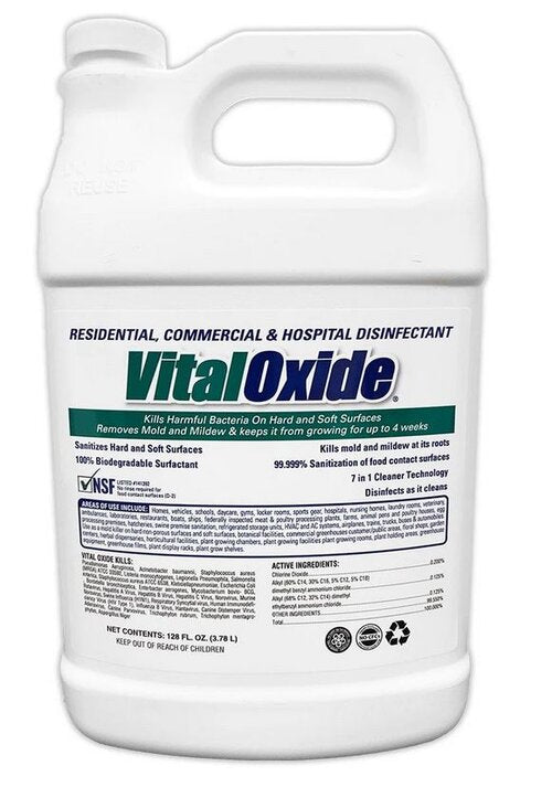 VITAL OXIDE DISINFECTANT CLEANER & ANTI-MICROBIAL - (CASE OF 4)